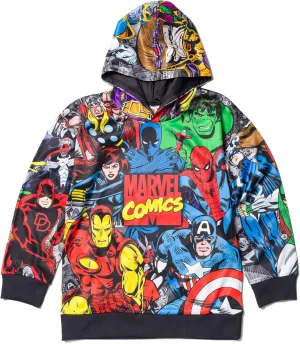 Marvel Avengers Fleece Pullover Hoodie Toddler to Big Kid Sizes (2T - 18-20)