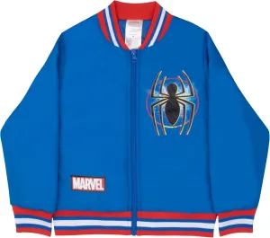 Marvel Superheroes Boy's Bomber Jacket - Spider-Man, Miles Morales, Black Panther, Ghost-Spider, Venom Bomber Jacket for Kids