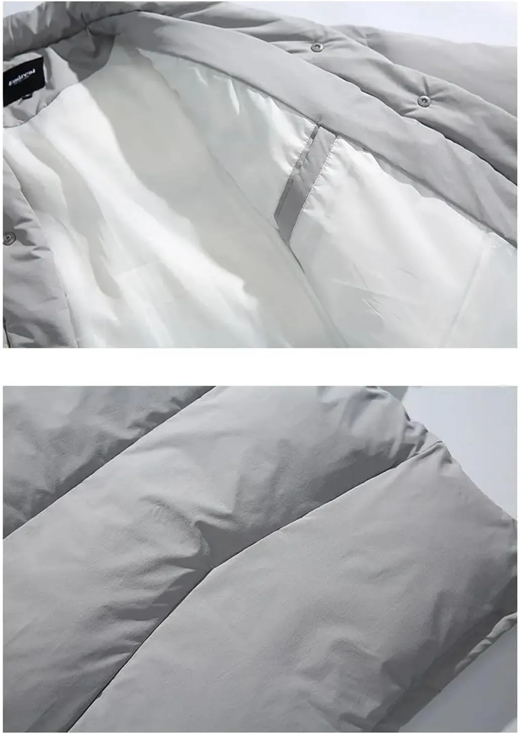 Men V-Neck Loose Casual Padded Cotton Parkas Jacket Kimono Cardigan Thicken Coat Outerwear