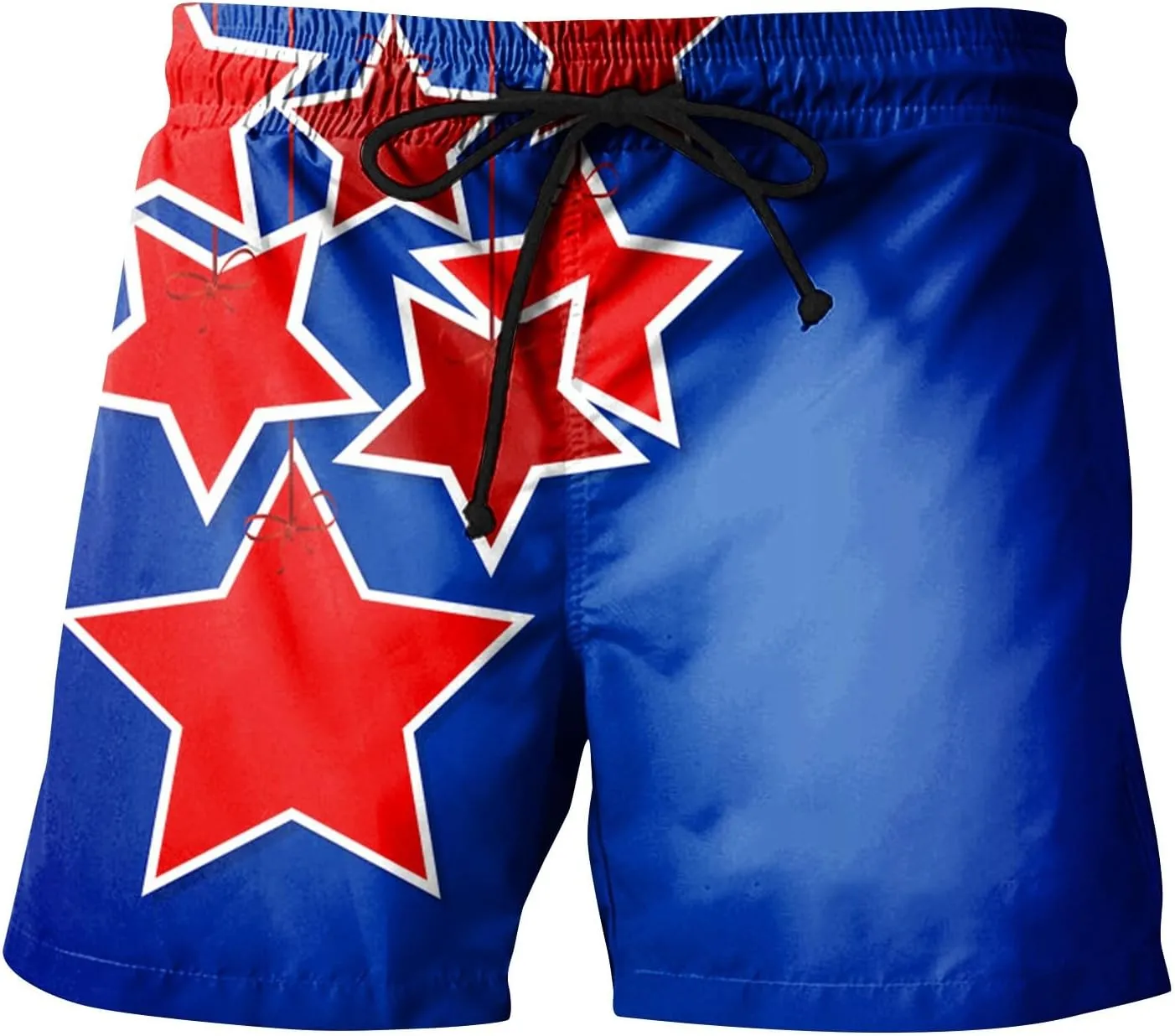 Mens 4th of July Swim Trunks Casual USA Shorts Ripstop Festival Quick Dry Trunks Lightweight Mens Swim Shorts Hiking