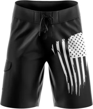 Men's American Flag Board Shorts, Decorated in The USA - Old Glory | 44