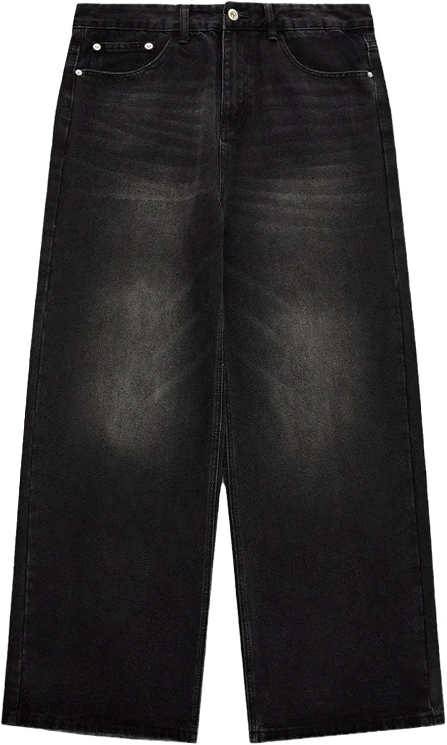 Men's Baggy Jeans Hip Hop Skater Jeans Vintage Dance Skateboard Pants Loose Fit Denim Jeans