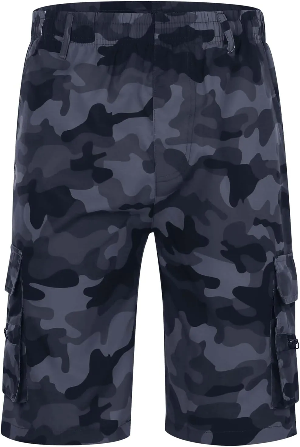 Men's Cargo Shorts Casual Stretchy Relaxed Loose Fit Camping Pants Regular Lightweight Outdoor Hiking Shorts with 6 Pockets