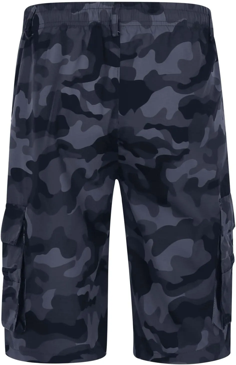 Men's Cargo Shorts Casual Stretchy Relaxed Loose Fit Camping Pants Regular Lightweight Outdoor Hiking Shorts with 6 Pockets