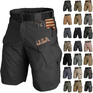 Men's Cargo Shorts Lightweight Wide Leg Multi Pockets Work Pants Relaxed Fit Outdoor Classic Hiking Shorts w/Pockets