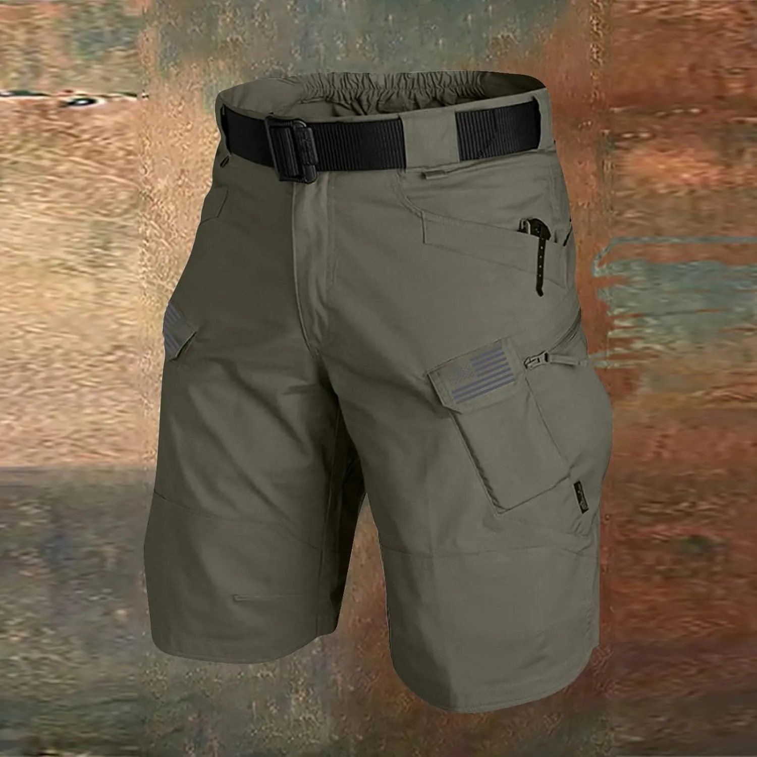 Men's Cargo Shorts Lightweight Wide Leg Multi Pockets Work Pants Relaxed Fit Outdoor Classic Hiking Shorts w/Pockets