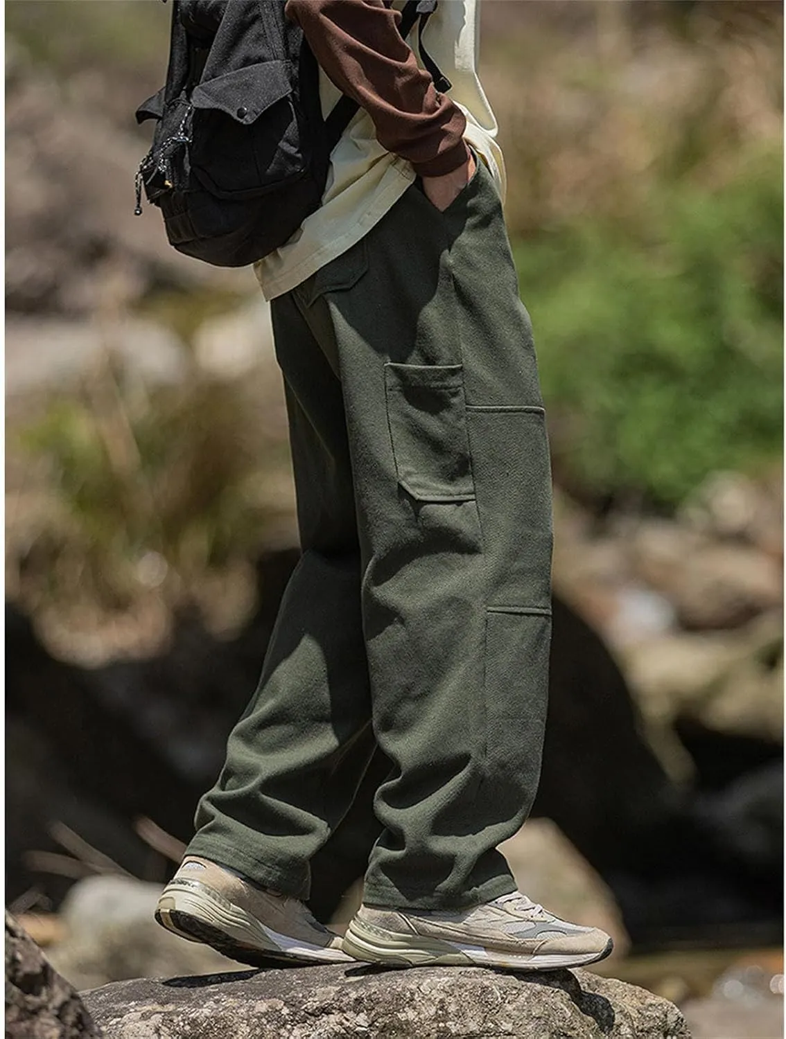 Men's Casual Cargo Pants Hiking Pants Workout Joggers Sweatpants for Men Jogger Pants