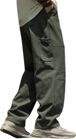 Men's Casual Cargo Pants Hiking Pants Workout Joggers Sweatpants for Men Jogger Pants