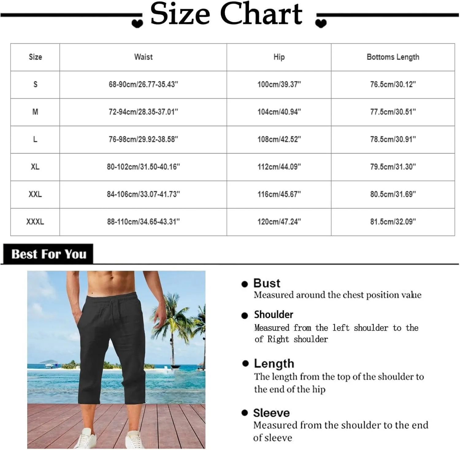 Mens Casual Fashion Capri Pants Summer Hip-Hop Solid Color Drawstring Waisted Running Sport Sweatpants with Pockets