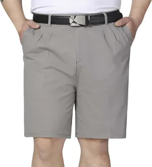 Men's Casual Shorts 7" Cotton Athletic Running Shorts Straight Wide Leg Elastic Waist Drawstring Workout Sweat