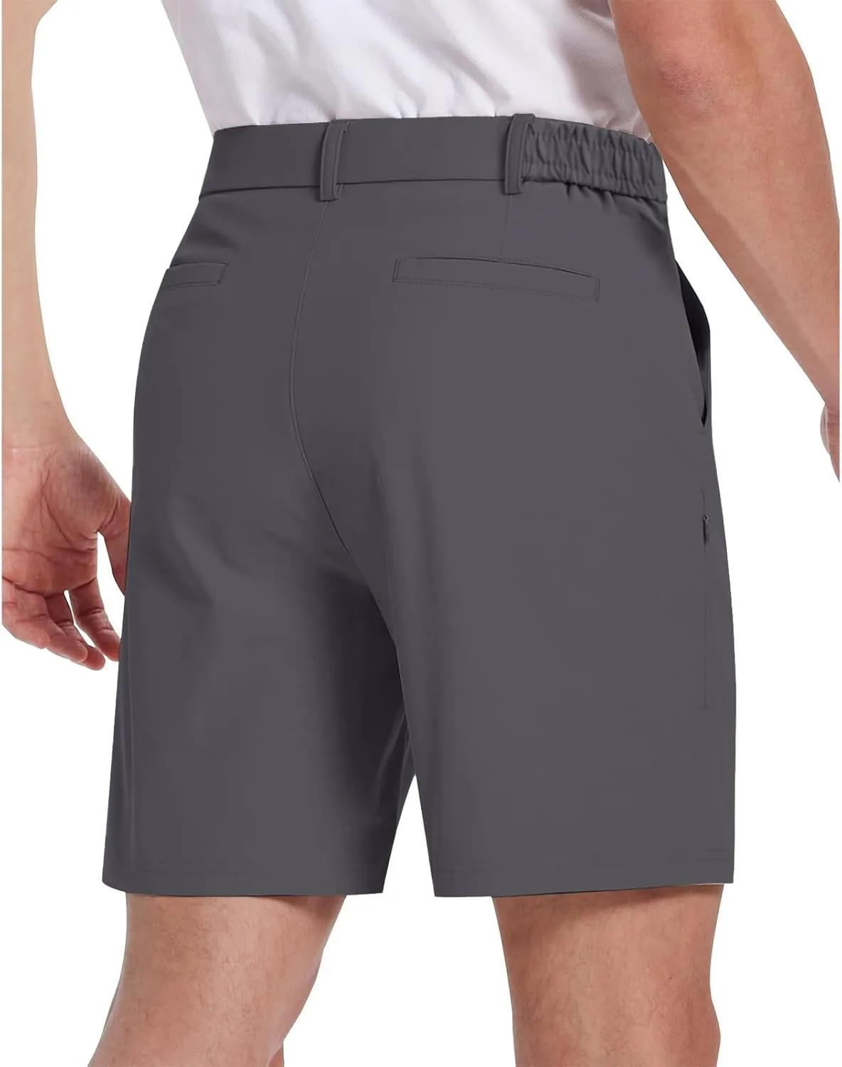 Men's Casual Shorts Golf Shorts for Men Flat Front Dress Work Quick Dry Lightweight Trousers with Pockets