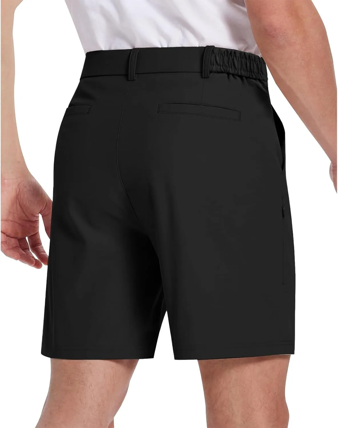 Men's Casual Shorts Golf Shorts for Men Flat Front Dress Work Quick Dry Lightweight Trousers with Pockets