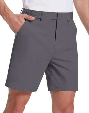 Men's Casual Shorts Golf Shorts for Men Flat Front Dress Work Quick Dry Lightweight Trousers with Pockets