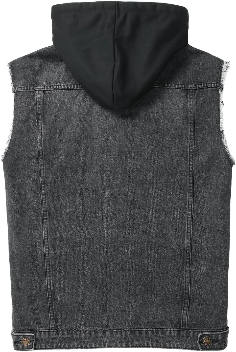 Men's Denim Vest,Sleeveless Jean Jacket Ripped Stretchy Distressed Battle Vest for Men Sleeve Less Outerwear
