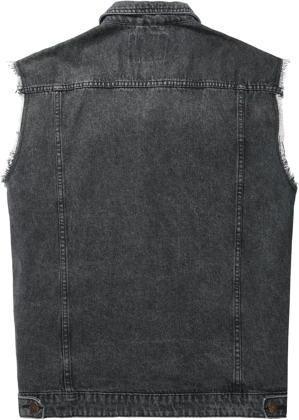 Men's Denim Vest,Sleeveless Jean Jacket Ripped Stretchy Distressed Battle Vest for Men Sleeve Less Outerwear