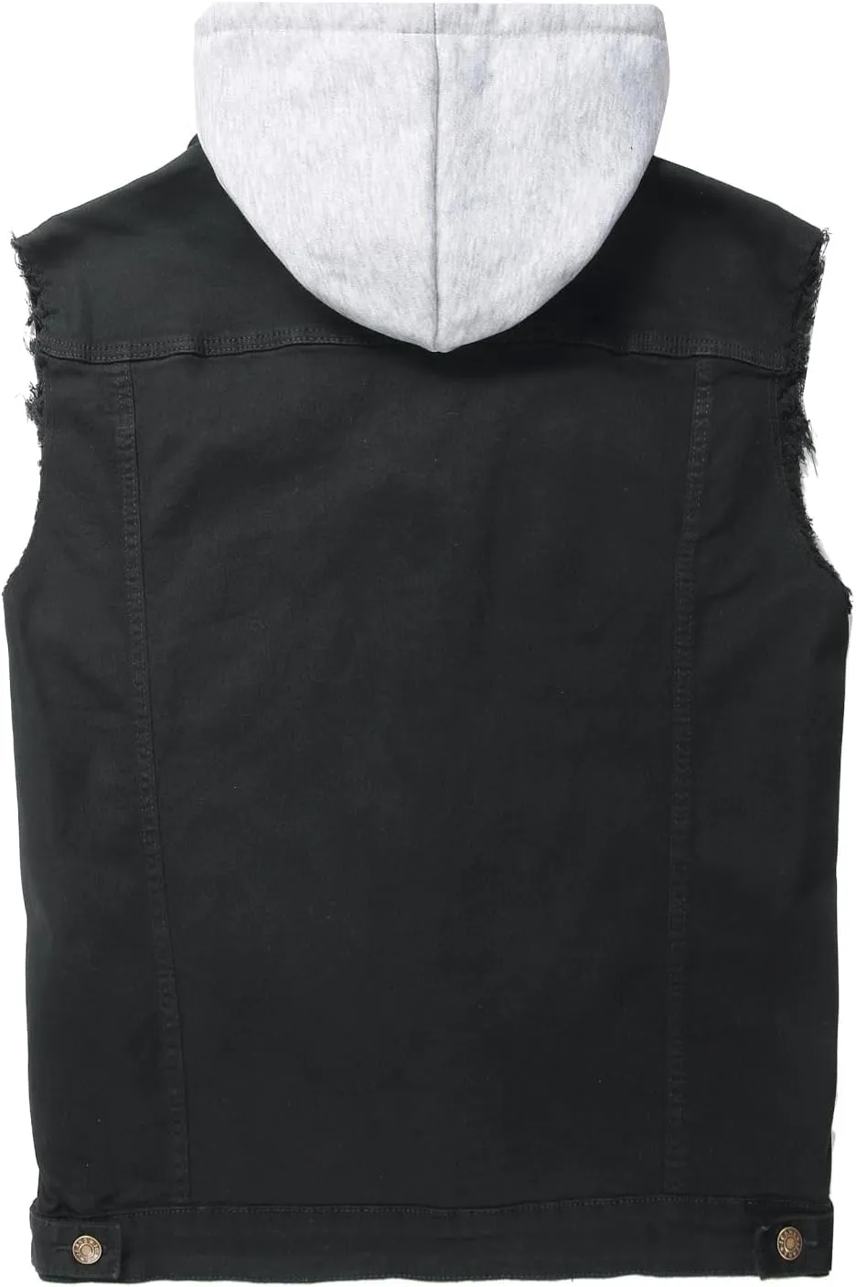 Men's Denim Vest,Sleeveless Jean Jacket Ripped Stretchy Distressed Battle Vest for Men Sleeve Less Outerwear