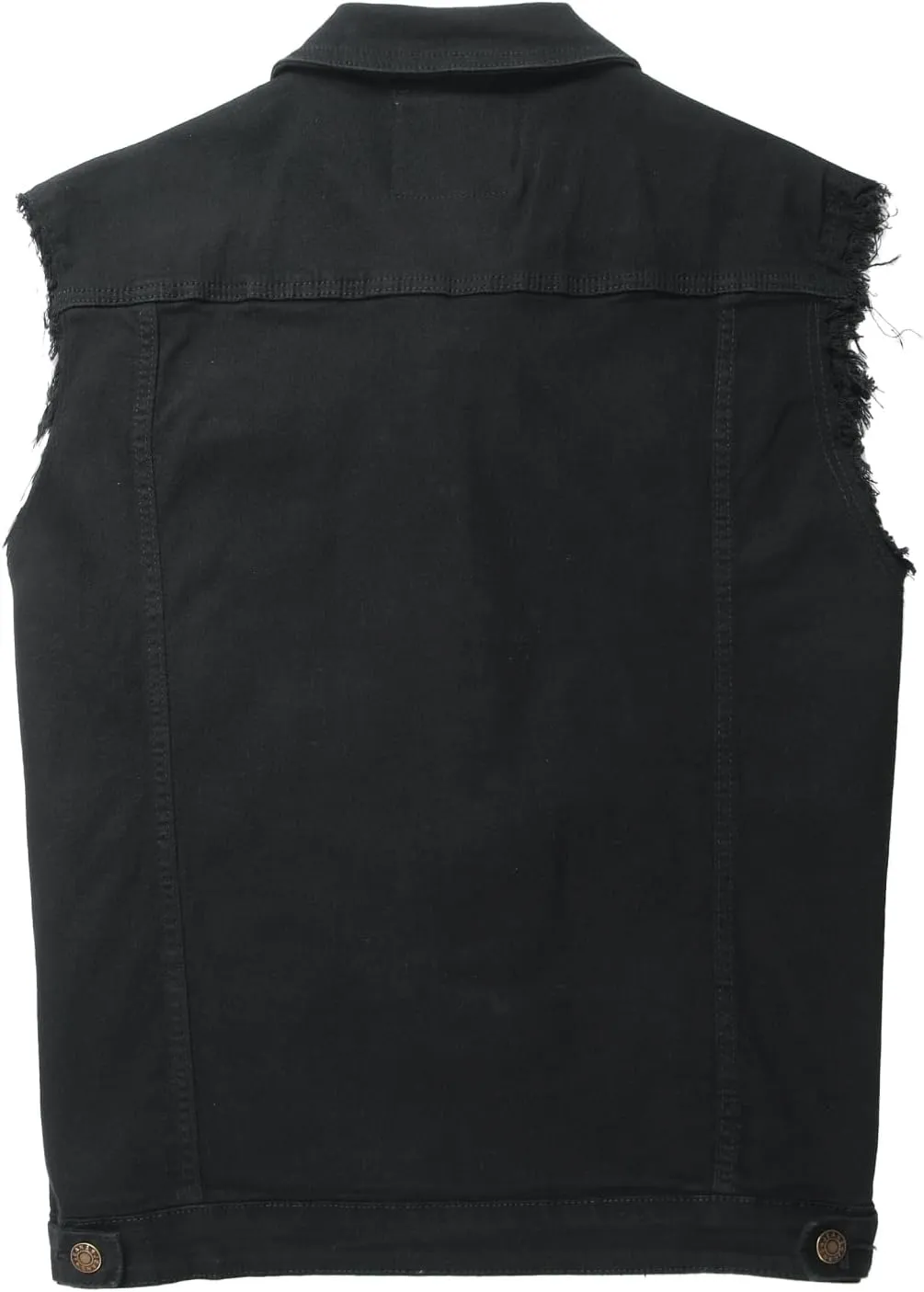 Men's Denim Vest,Sleeveless Jean Jacket Ripped Stretchy Distressed Battle Vest for Men Sleeve Less Outerwear