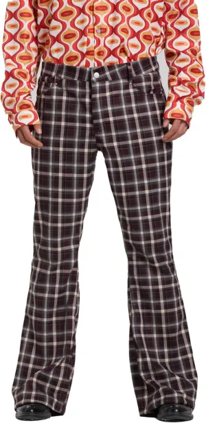 Men's Flared Trousers 70s Outfits Bell Bottom Classic Flared Disco Denim Pants,Vintage Pants, Used Look Flared Jeans