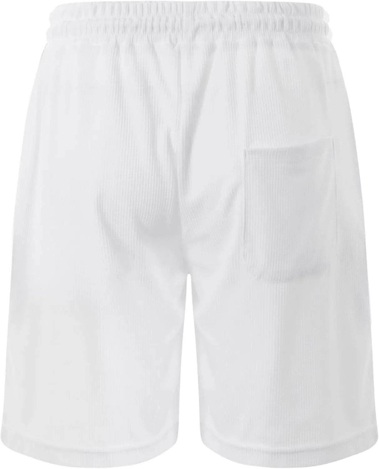 Men's Hiking Cargo Shorts Stretch Tactical Outdoor Work Shorts Below Knee Lightweight Linen Pants with Multi Pockets