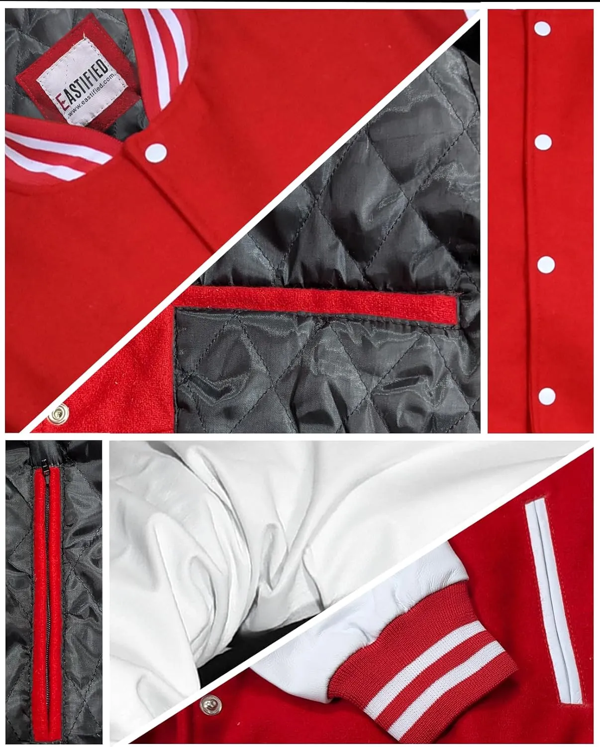Mens Hotline Miami Varsity Letterman Fashion Wool Bomber Slim Fit Casual Warm Boys College Baseball Jacket