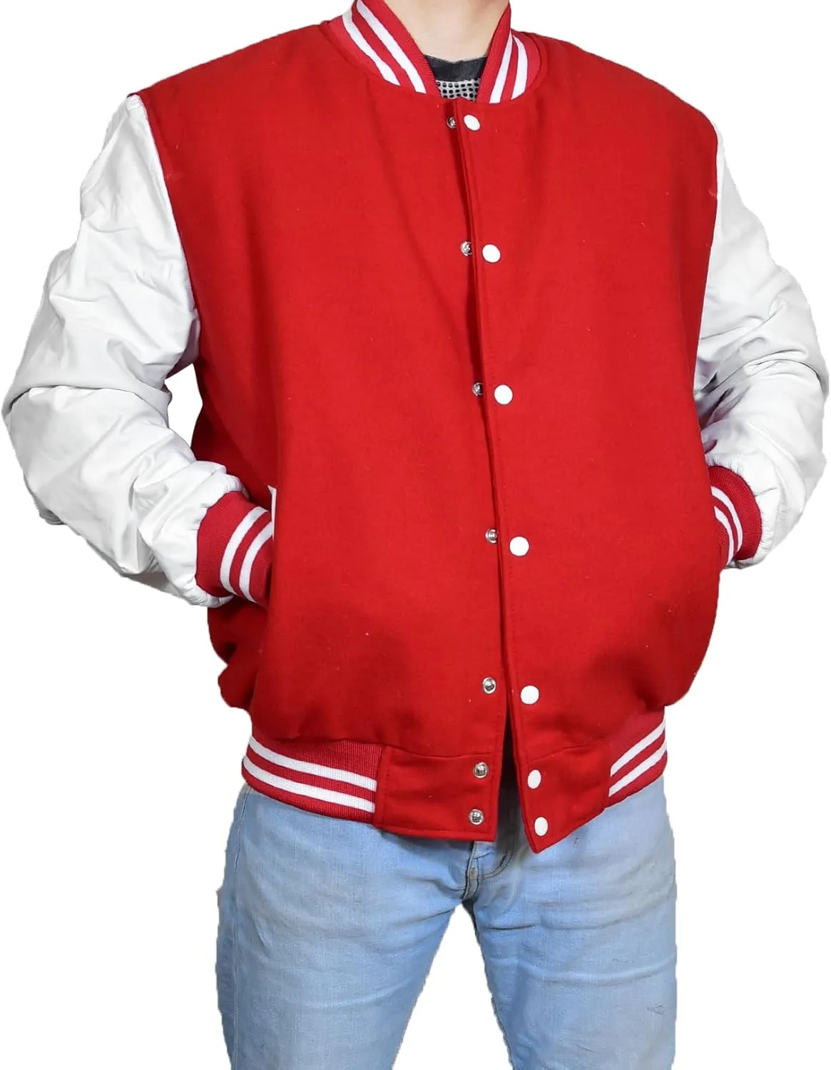 Mens Hotline Miami Varsity Letterman Fashion Wool Bomber Slim Fit Casual Warm Boys College Baseball Jacket