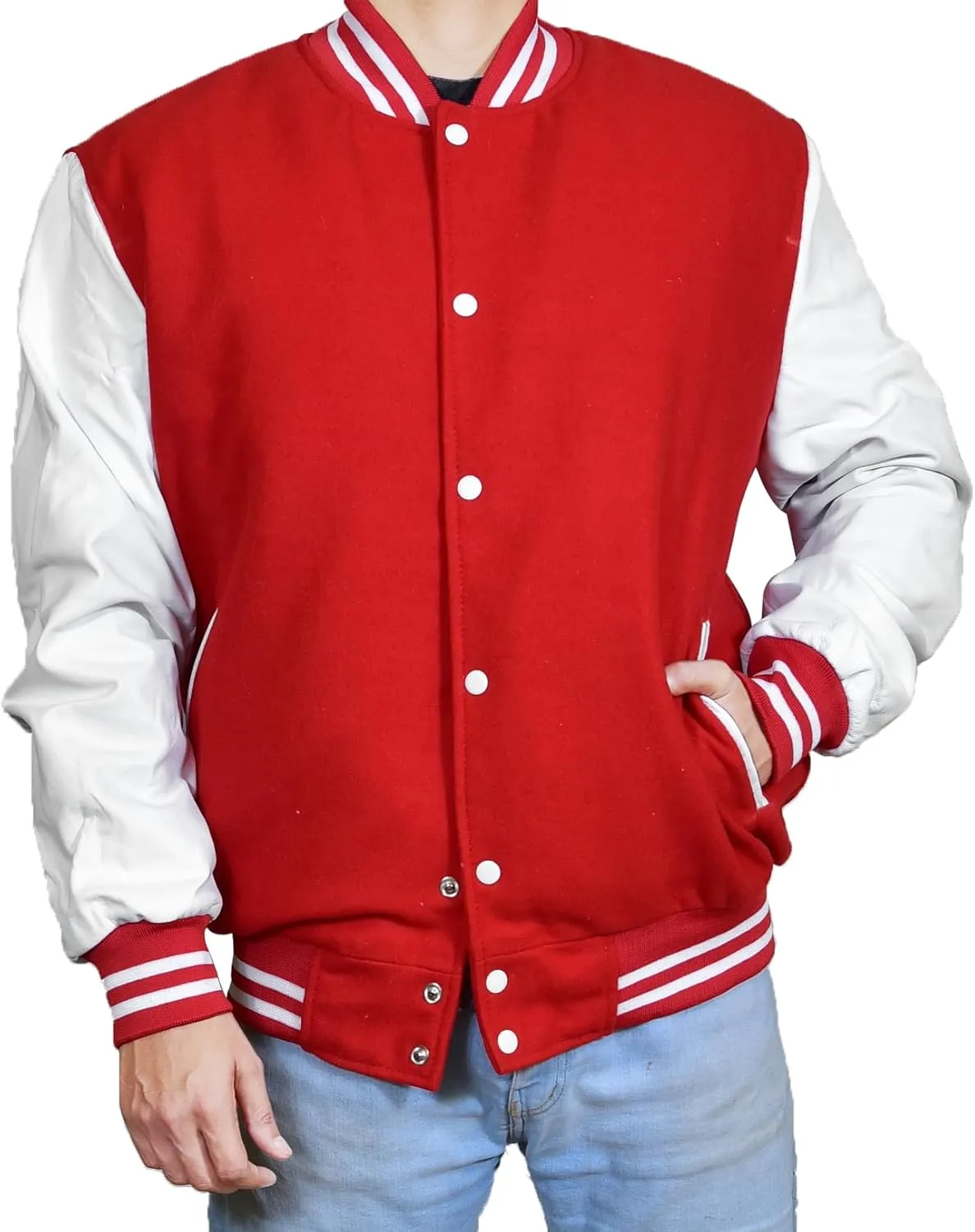 Mens Hotline Miami Varsity Letterman Fashion Wool Bomber Slim Fit Casual Warm Boys College Baseball Jacket