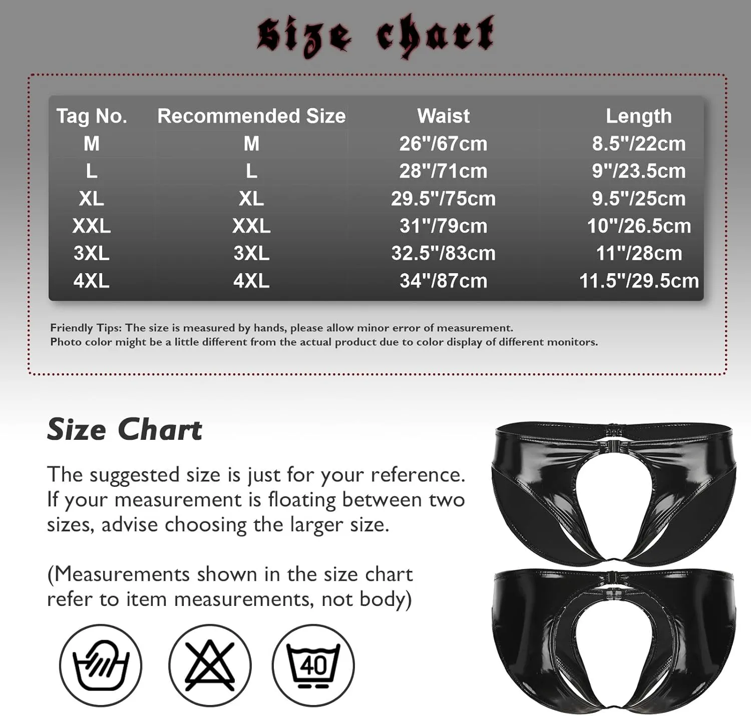 Mens PVC Shiny Leather Tight Short Pants Solid Buckled Crotchless Boxer Shorts Hot Pants