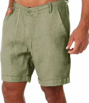 Mens Short Classic Fit Stretch Golf Activewear Featuring Elastic Waistband and Lightweight Outdoor Work Travel Design