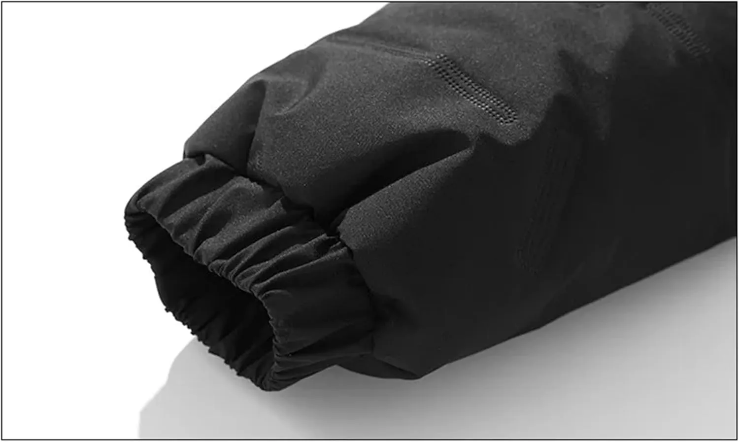 Men's Solid Stand Collar Zipper Cotton-Padded Vintage Thick Warm Outdoor Plush Parka Coat
