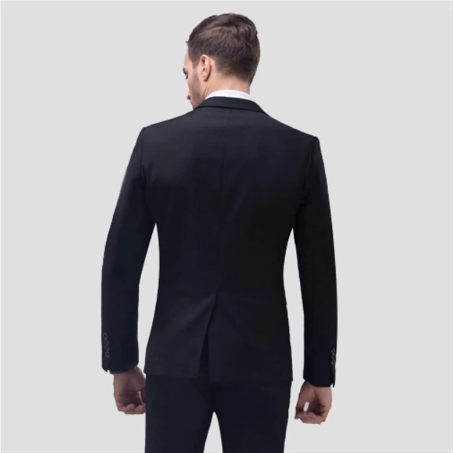 Men's Suit Set Formal Suit Jacket Pants Slim Business Tuxedo 2 Piece Suit Wedding