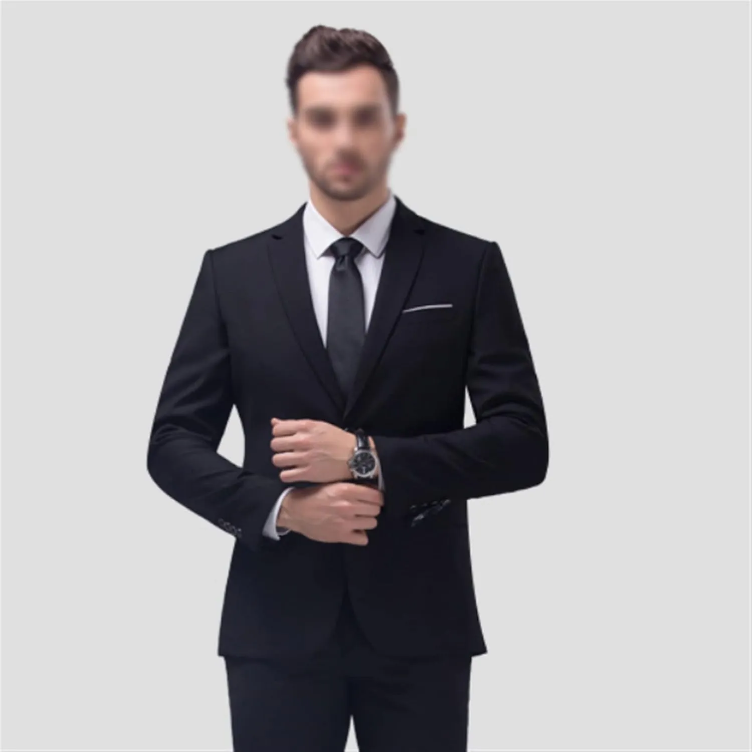 Men's Suit Set Formal Suit Jacket Pants Slim Business Tuxedo 2 Piece Suit Wedding