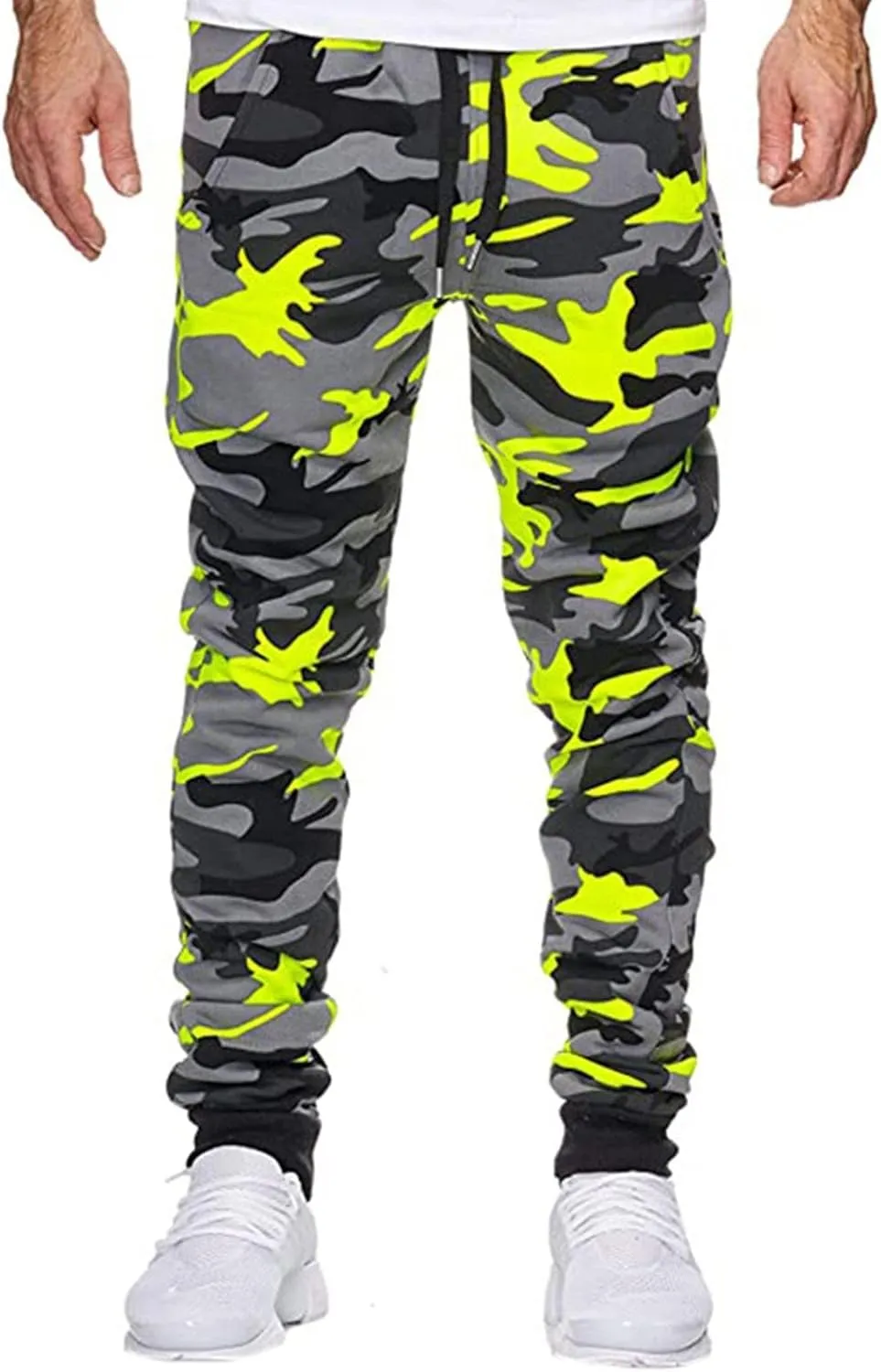 Men's Sweatpants Jogging Print Camouflage Fitness Casual Trousers Sports Shot Men's Pants Glitter Foam
