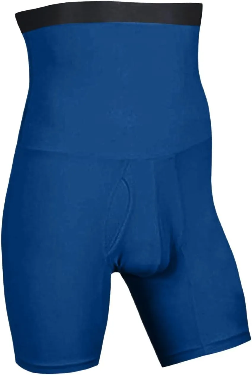 Men's Swim Trunks Plus Size Boxer Underwear 2 in 1 Solid Color High Stretch Panties Comfortable Breathable Briefs