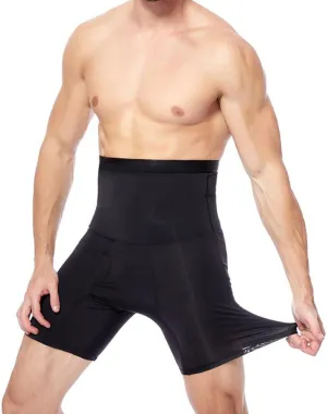 Men's Swim Trunks Plus Size Boxer Underwear 2 in 1 Solid Color High Stretch Panties Comfortable Breathable Briefs