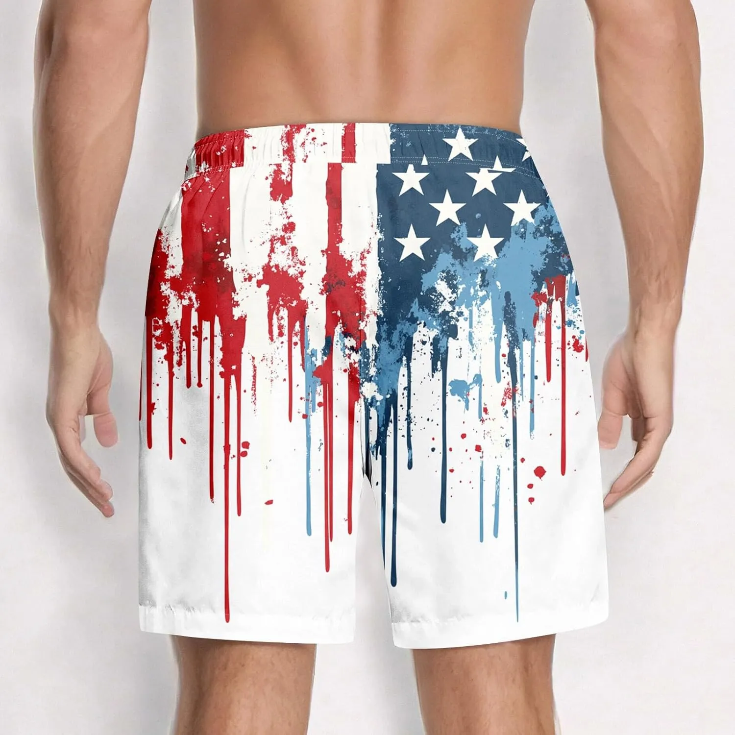 Mens Swim Trunks Quick Dry Beach Board Shorts with Mesh Lining Swimwear Bathing Suit