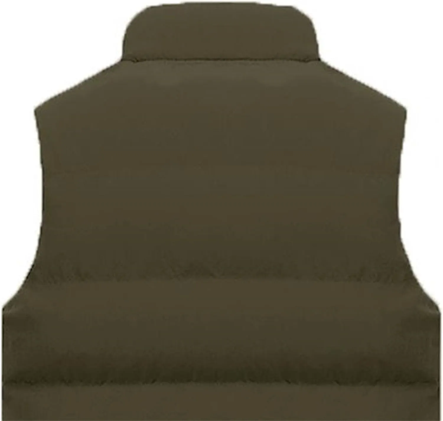 Men's Winter Puffer Vest Outerwear Casual Warm Sleeveless Jackets Cotton Padded Thicken Down Waistcoat