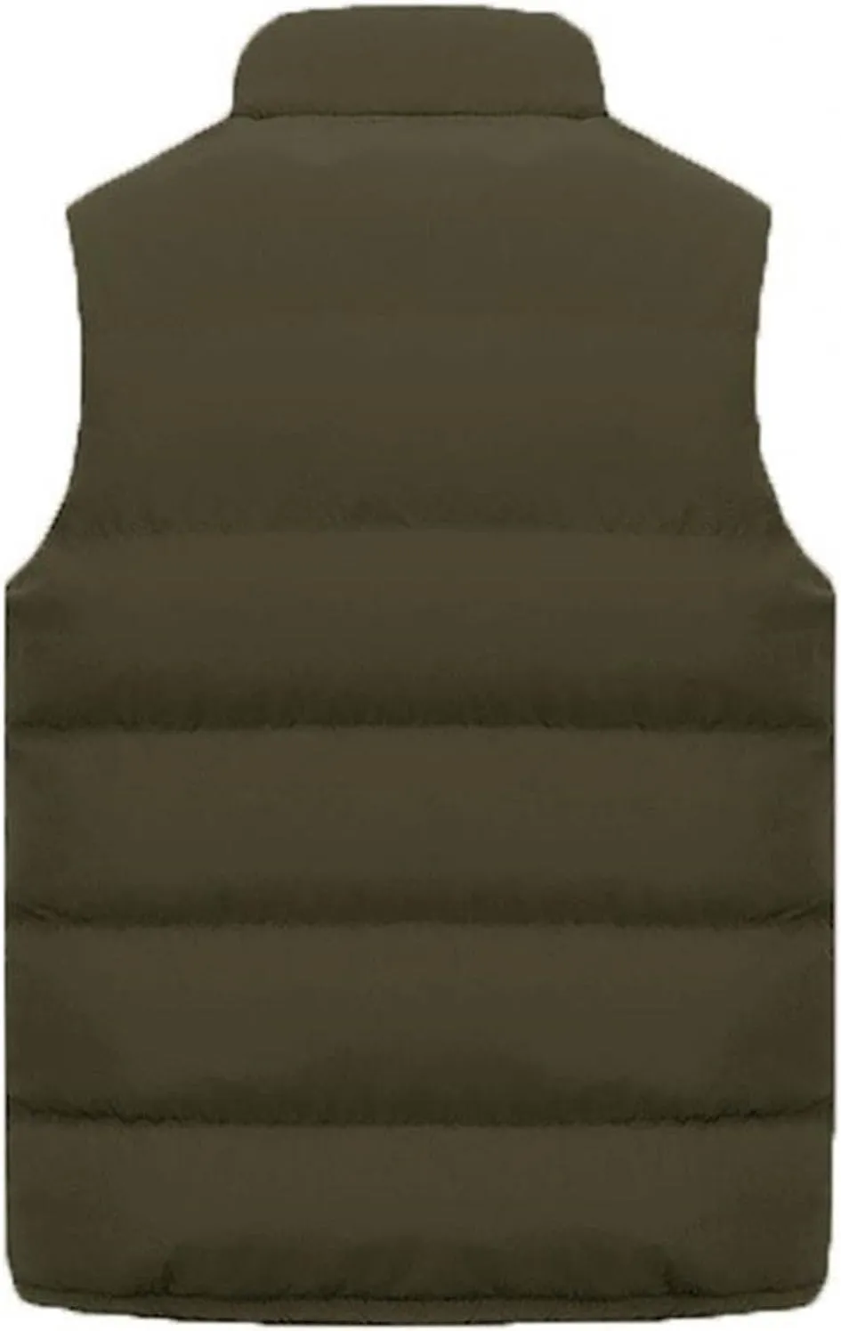 Men's Winter Puffer Vest Outerwear Casual Warm Sleeveless Jackets Cotton Padded Thicken Down Waistcoat