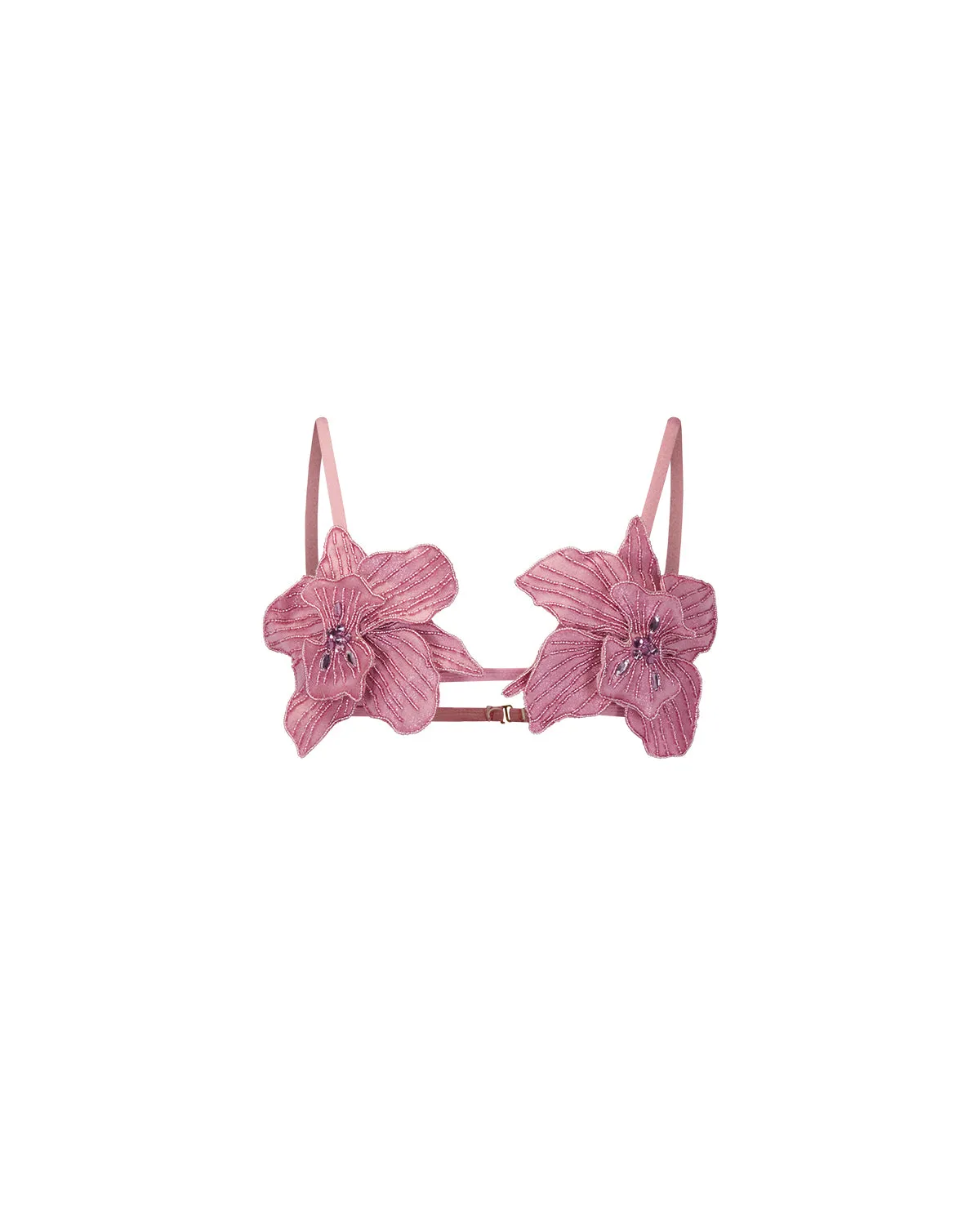 Metallic Jersey Orchid Bralette