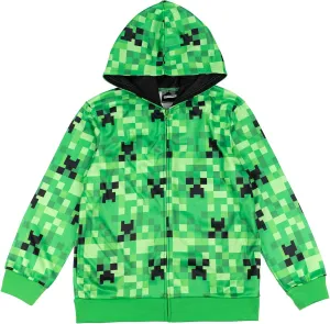 Minecraft Fleece Zip Up Hoodie Toddler to Big Kid Sizes (4-18-20)