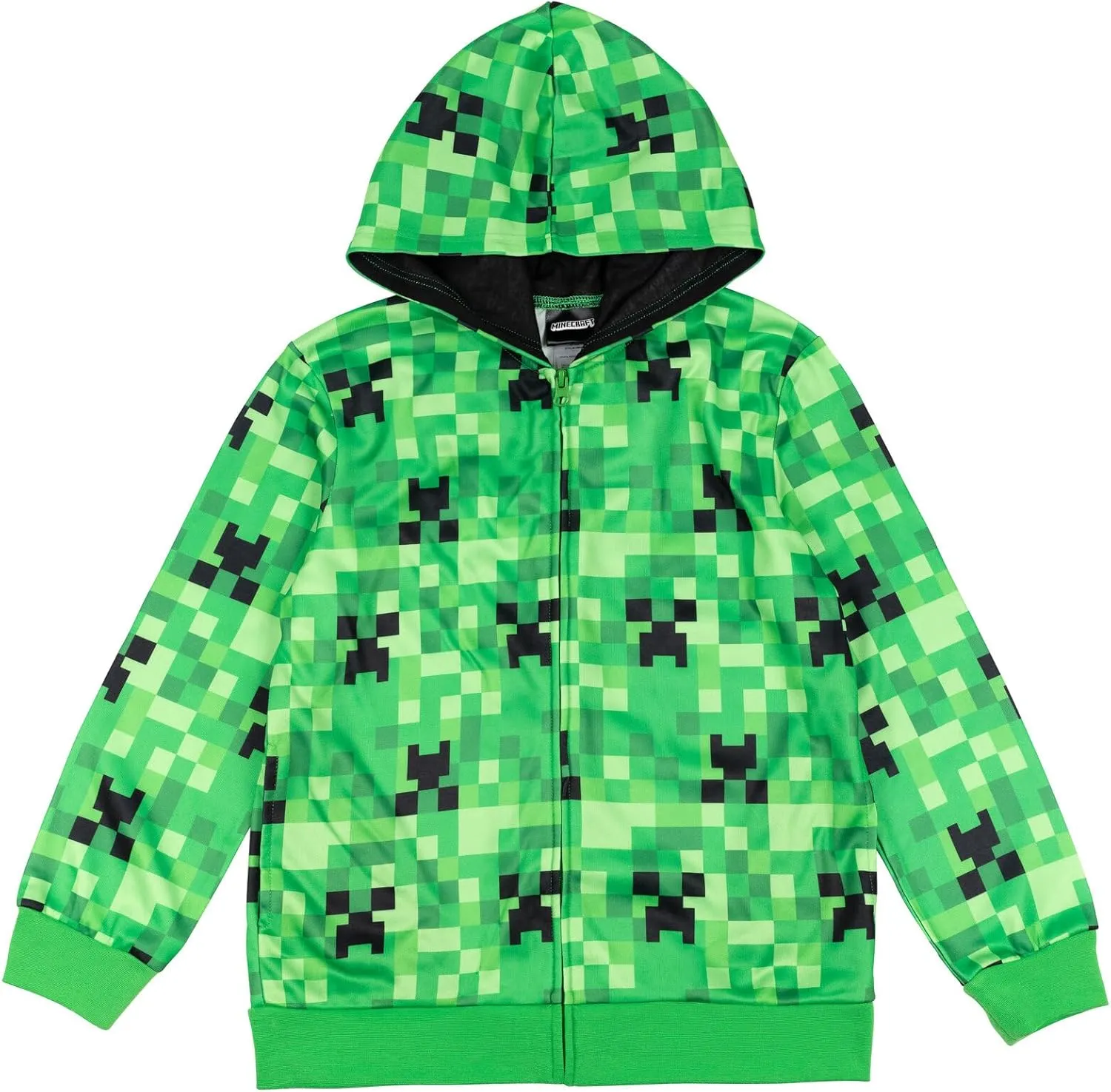 Minecraft Fleece Zip Up Hoodie Toddler to Big Kid Sizes (4-18-20)