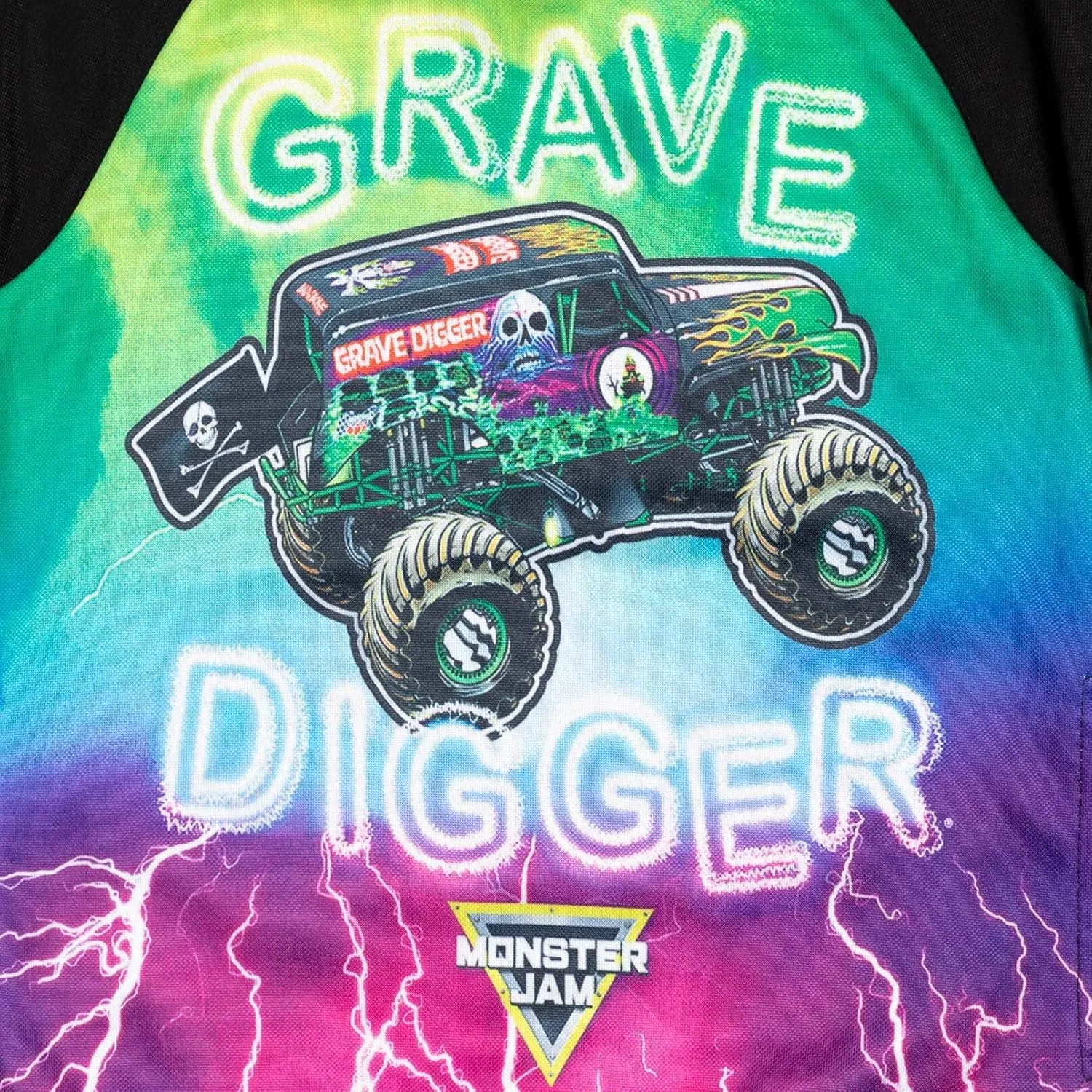 Monster Jam Maximum Destruction El Toro Loco Grave Digger Fleece Pullover Hoodie Toddler to Big Kid