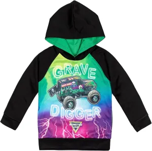 Monster Jam Maximum Destruction El Toro Loco Grave Digger Fleece Pullover Hoodie Toddler to Big Kid