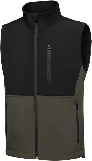 Msmsse Men's Outerwear Lightweight Vest Standing Collar Puffer Sleeveless Jacket for Hiking Running Golf