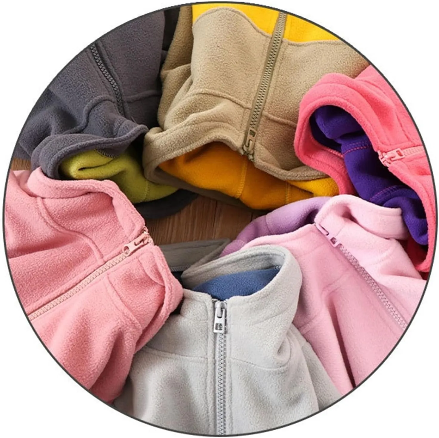 Mud Kingdom Boys Girls Fleece Jackets with Hood Outerwear Long Sleeve Deer Pattern Zipper Tops