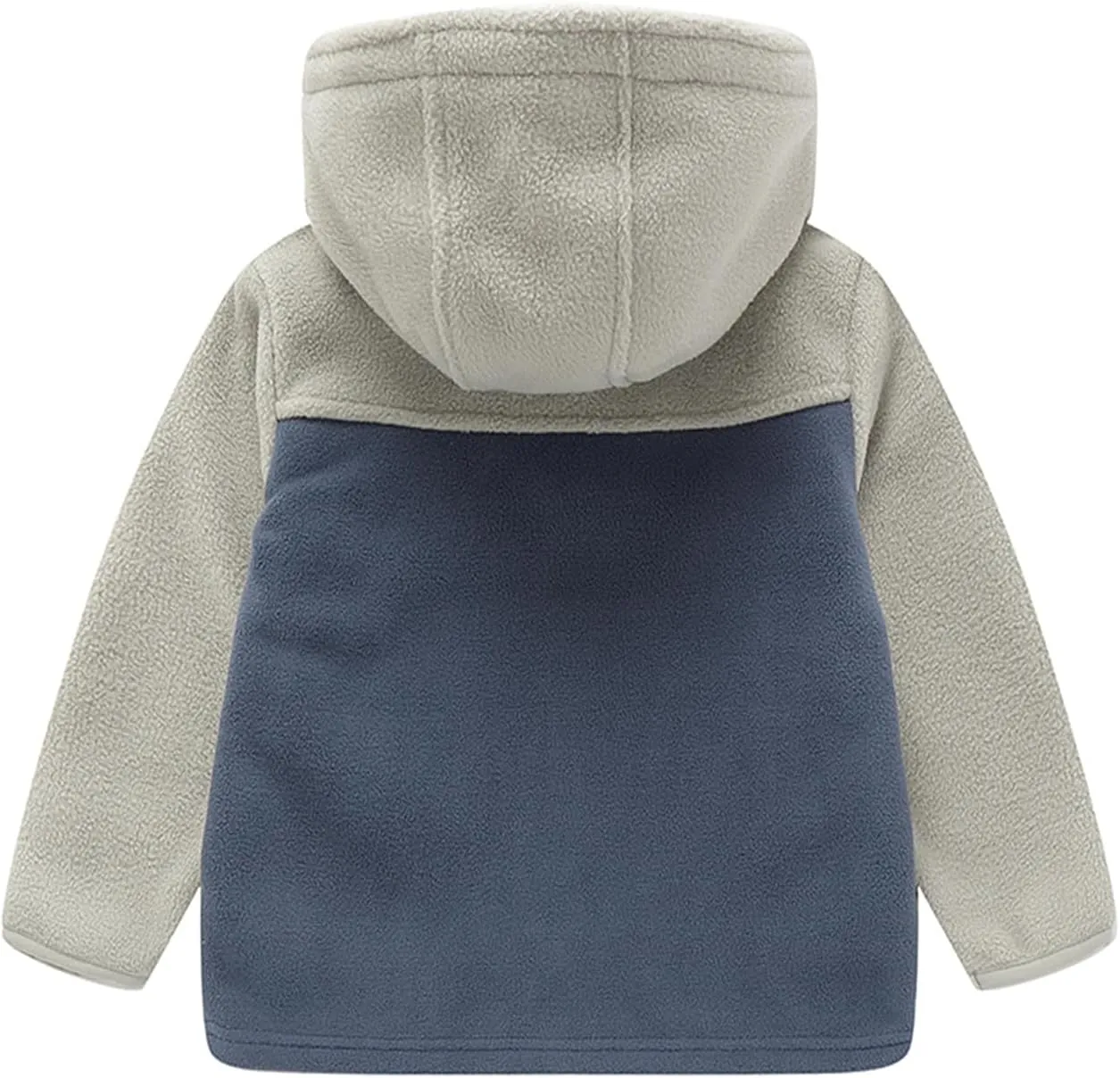 Mud Kingdom Boys Girls Fleece Jackets with Hood Outerwear Long Sleeve Deer Pattern Zipper Tops