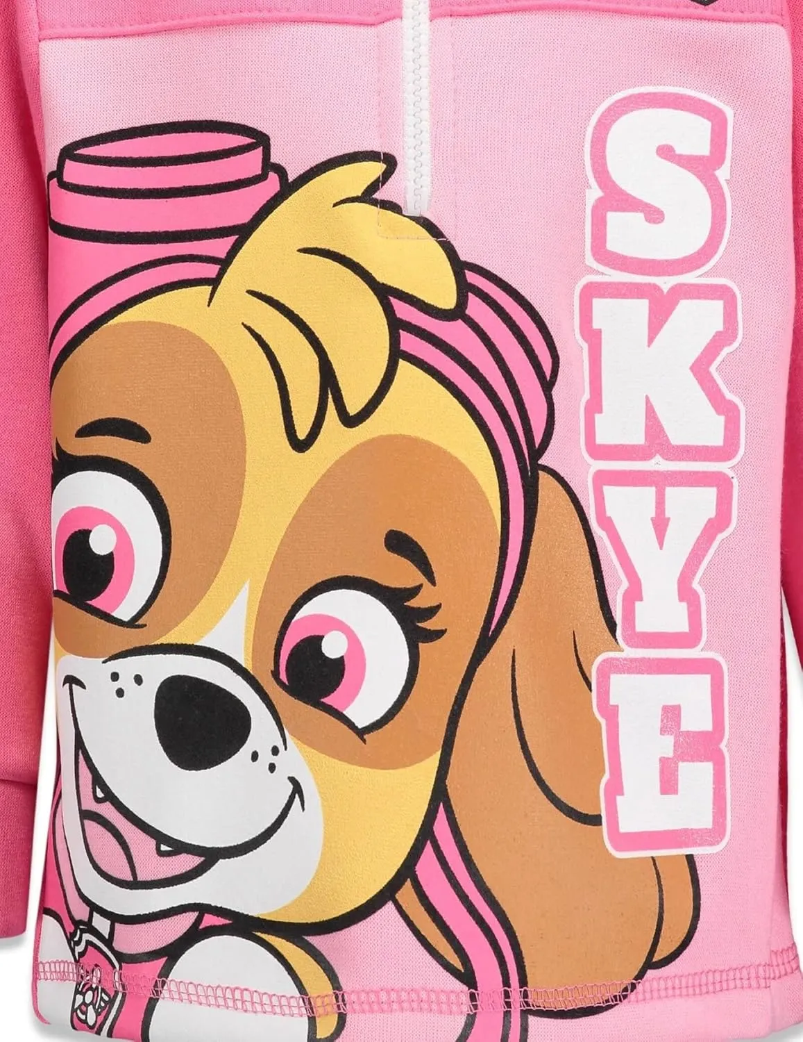 Nickelodeon Skye Girls Fleece Half Zip Hoodie Toddler to Big Kid
