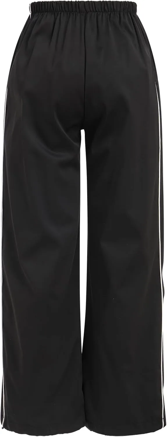 ODIZLI Parachute Pants for Women Y2k Low Rise Loose Cargo Pants Streetwear Oversized Baggy Sweatpants Joggers Pants