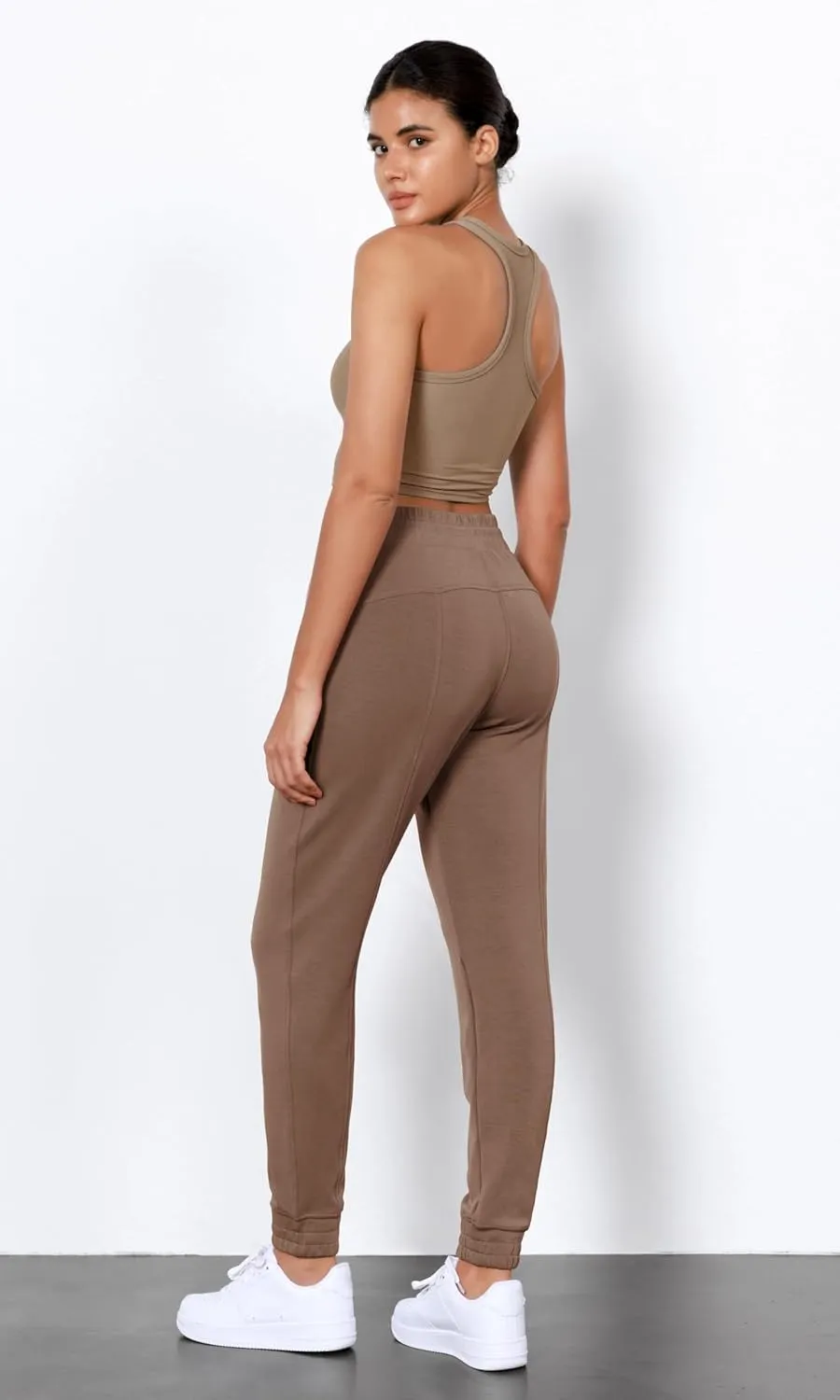 ODODOS Women's Modal Soft Jogger Pants with Pockets Adjustable Shockcord High Waist Sweatpants Casual Lounge Pants