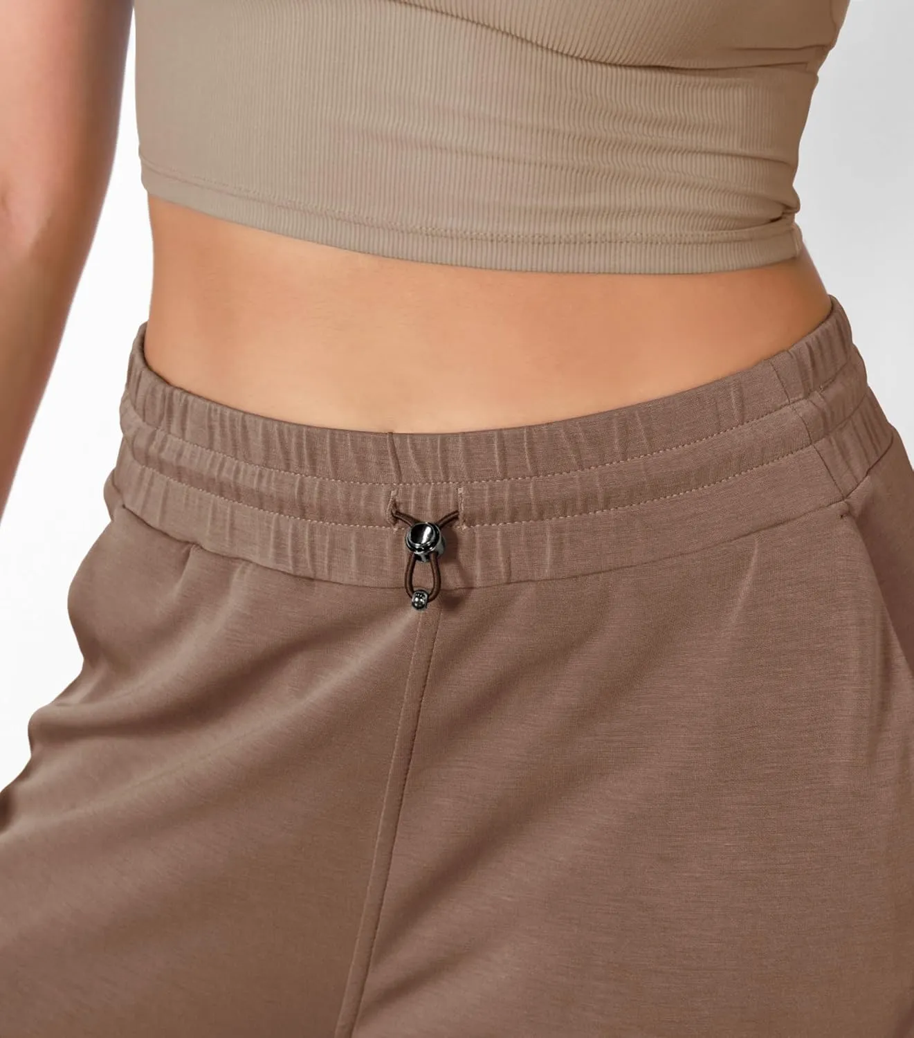 ODODOS Women's Modal Soft Jogger Pants with Pockets Adjustable Shockcord High Waist Sweatpants Casual Lounge Pants