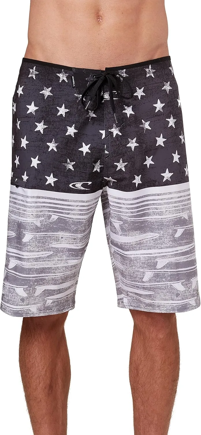 O'NEILL Men's Board Shorts 21 Inch Outseam GI Jack - Quick Dry Board Shorts Men's, Mens Board Shorts for Beach & Surfing